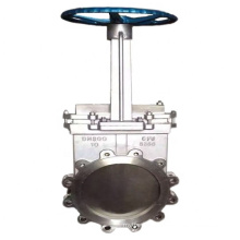 Manufacturer Direct Dn100 4 Inch Cast Steel Flanged Manual Slurry Knife Gate Valve